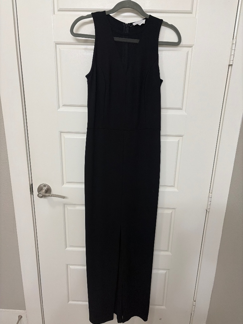 Floor-length formal black dress